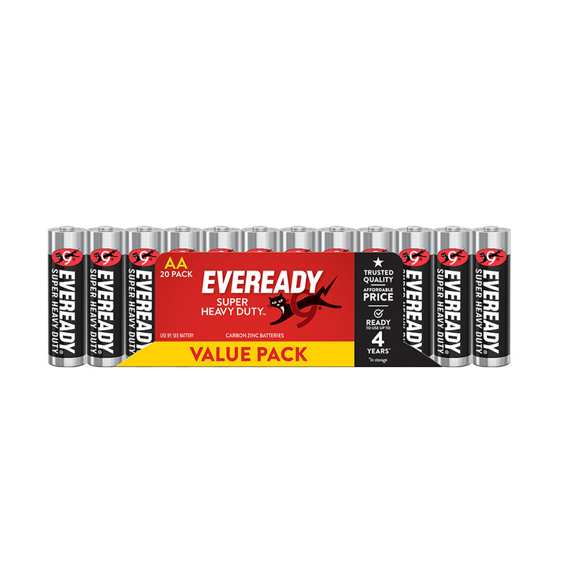 Batterie Eveready Super Heavy Duty 20pcs (noir)