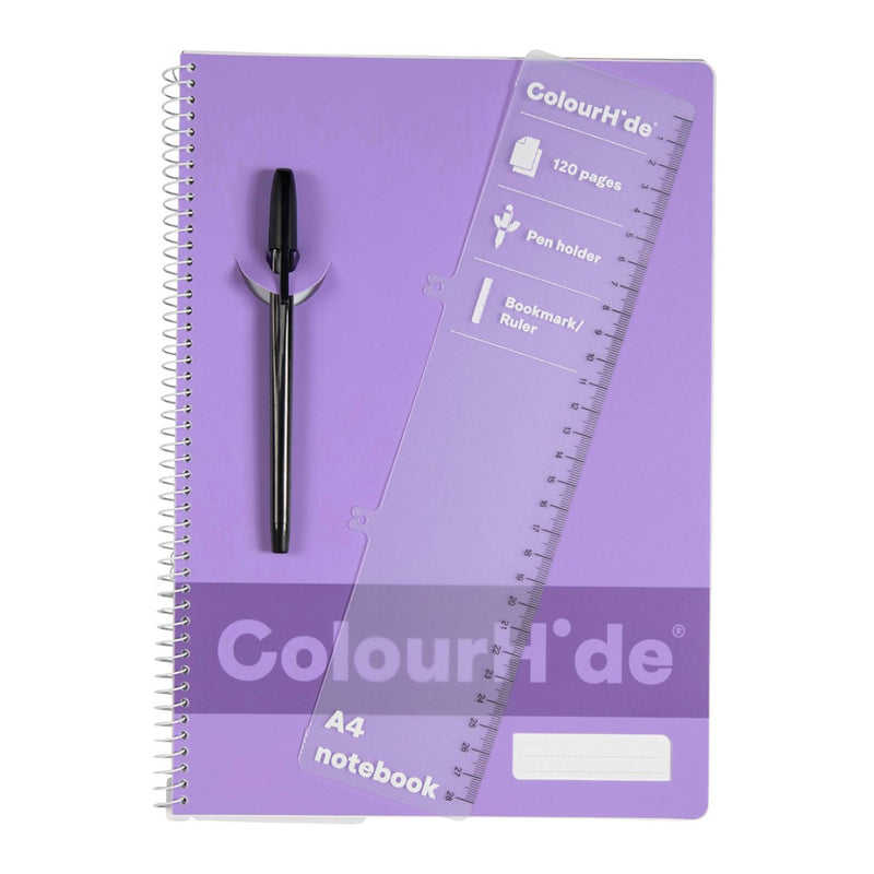 Colourhide A4 Notebook 120pg