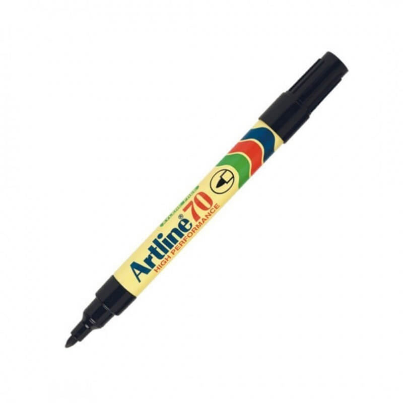 Artline 70 1.5mm Bullet Nib Permanent Marker (Black)