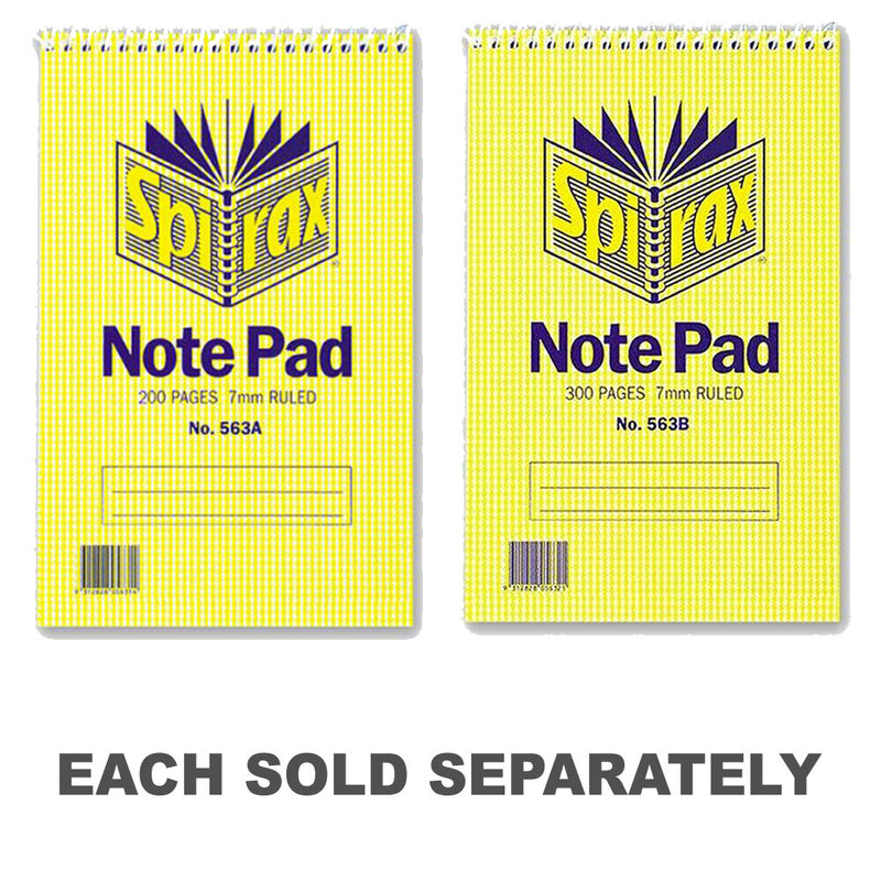 Spirax Short Hand Top Opening Notebook 10pk