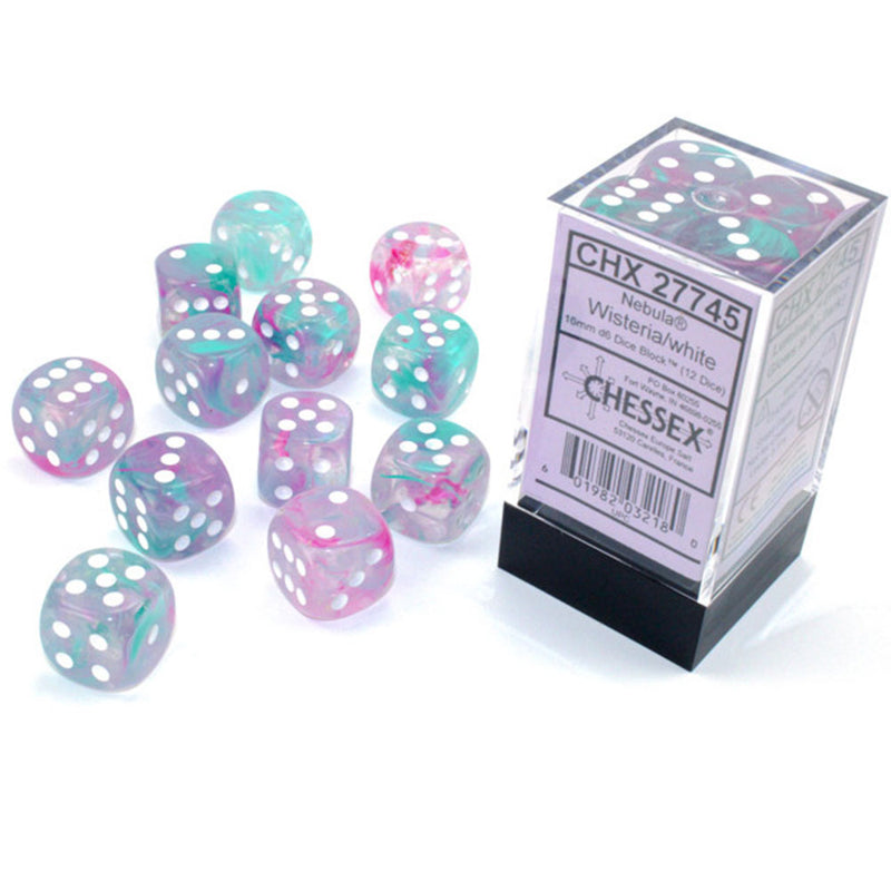 Nebula Chessex 16mm D6 Dice Block