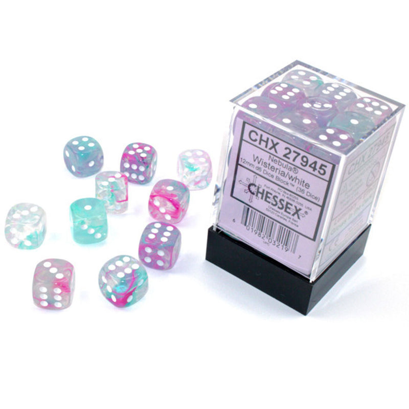 Nebula Chessex 12mm D6 Luminary Würfelblock