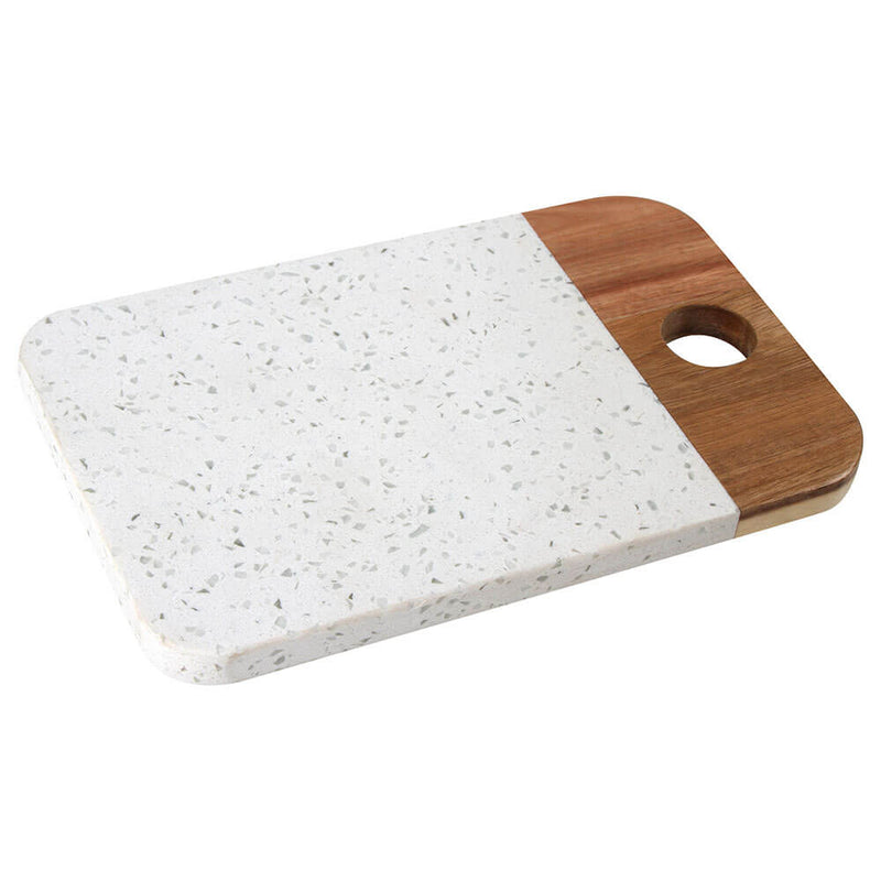 Bellance Servierbrett aus Holz und Terrazzo