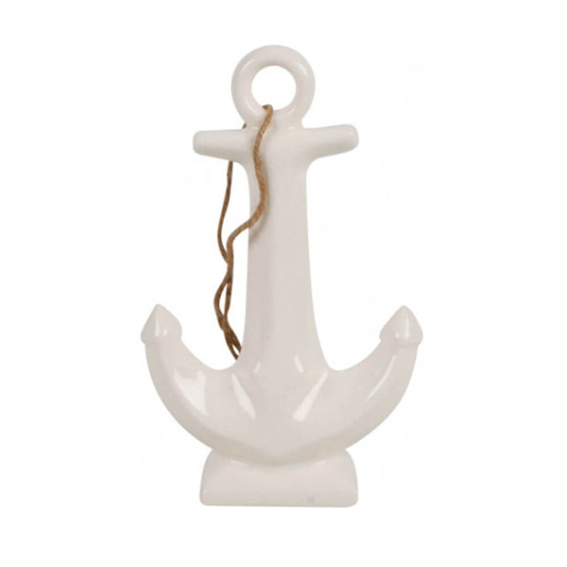 7 Seas Porcelain Anchor Decoration (22x14x6cm)