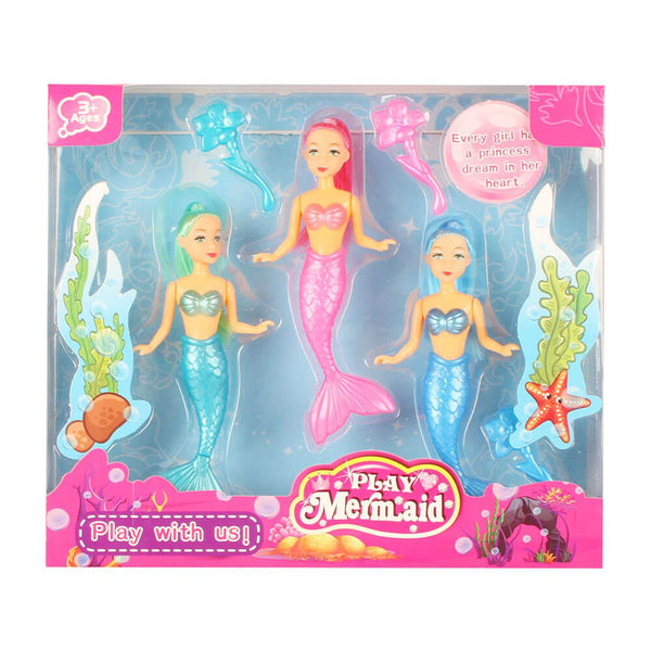 Mermaid Set with Accessories (16x6cm)