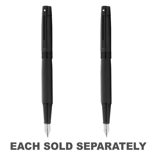 Sheaffer 300 Fountain Pen w/ Black Trim (Matte Black)