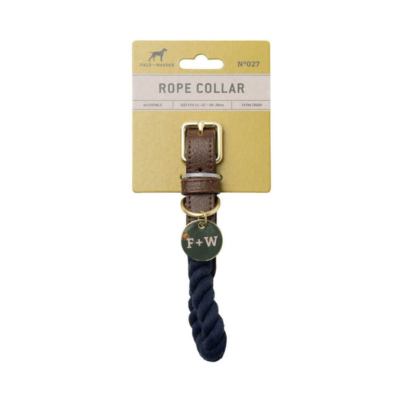 Collier pour chien en corde Field &amp; Wander