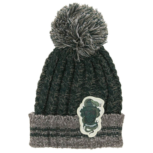 Harry Potter Slytherin Heathered Pom Beanie