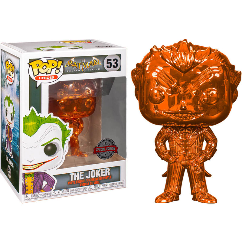 Batman Arkham Asylum Le Joker Chrome US Excl Pop!