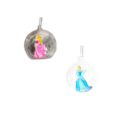 Disney Princess Christmas 3D Glass Bauble