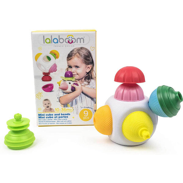 Lalaboom Mini Cube and 8 pcs Beads