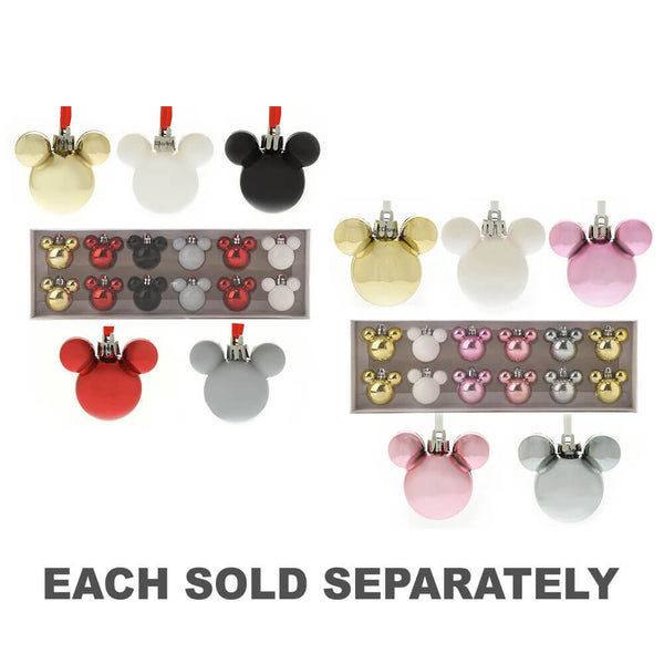 Disney Christmas Mickey Baubles (Set of 12)