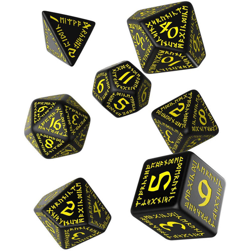 Q Workshop Runic Dice Set von 7