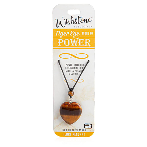 Wishstone Collection Tiger Eye Heart Pendant