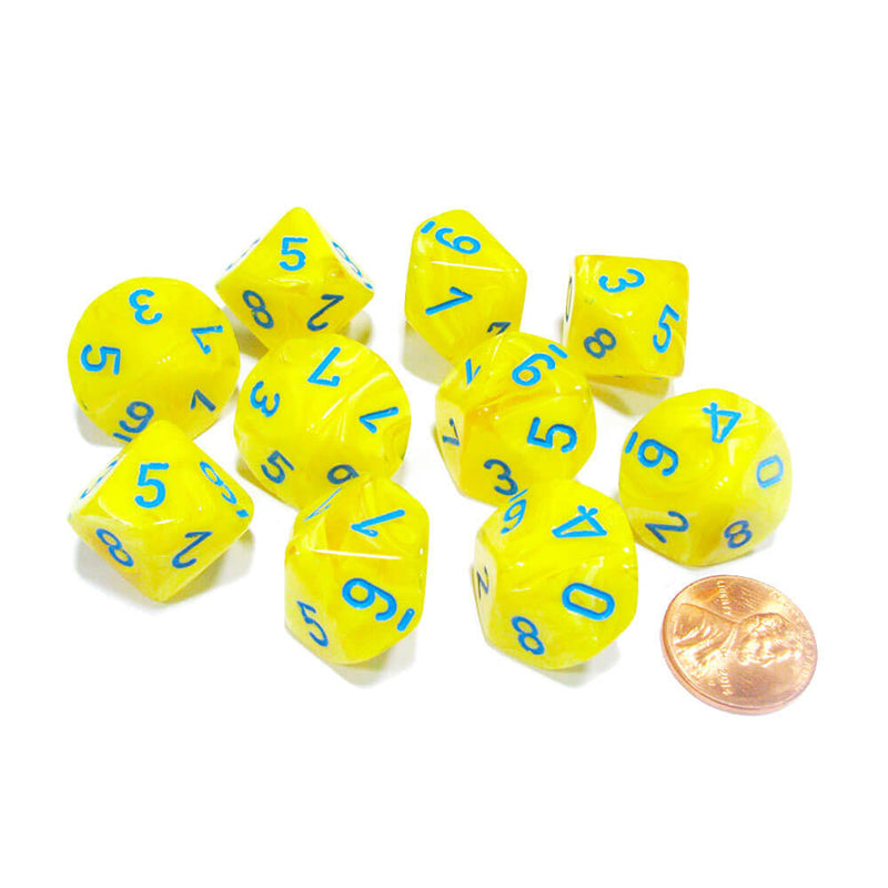 Chessex D10 Jeu de vortex polyédriques à 10 matrices