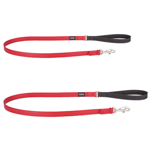 Elegant Vegan Leather Dog Lead (Red)