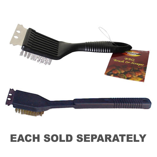 Outdoor Magic Grill Brush Scraper S/Steel Bristles