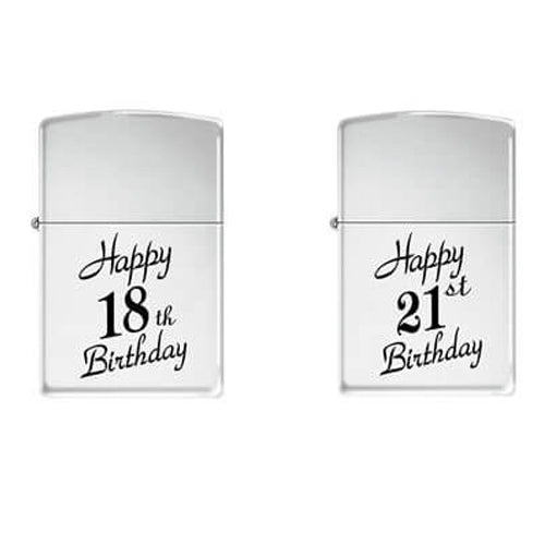 Zippo Birthday High Polish Chrome Lighter