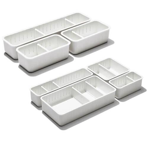 OXO Good Grips Adjustable Drawer Bin Set