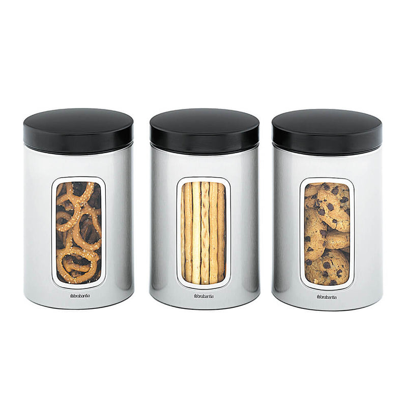 Storage Canister w/ Window Set of 3 (1.4L)