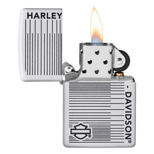 Zippo Harley Davidson White Matte Lighter