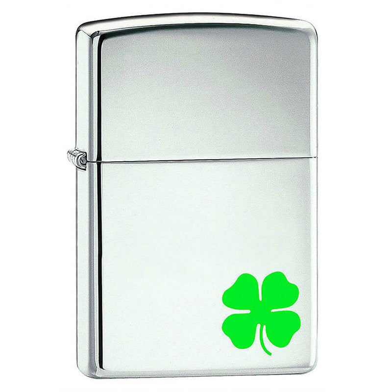 Zippo A Bit O Luck High Polish Chrome Lighter