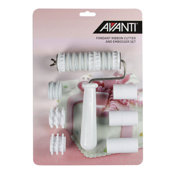 Avanti Fondant Ribbon Cut & Embosser Set