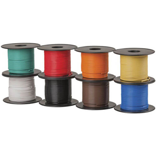 Light-duty Round Hook-up Wire Pack 8 Colours