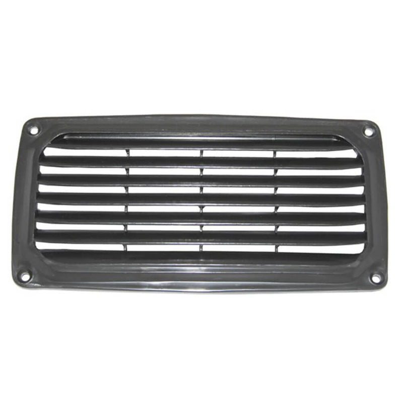 Plastic Rectangular Louvre Vent (Black)