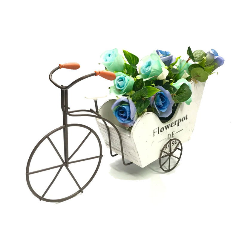 Blumenpot de Rose 3-rätiges Fahrrad mit Blumendekoration