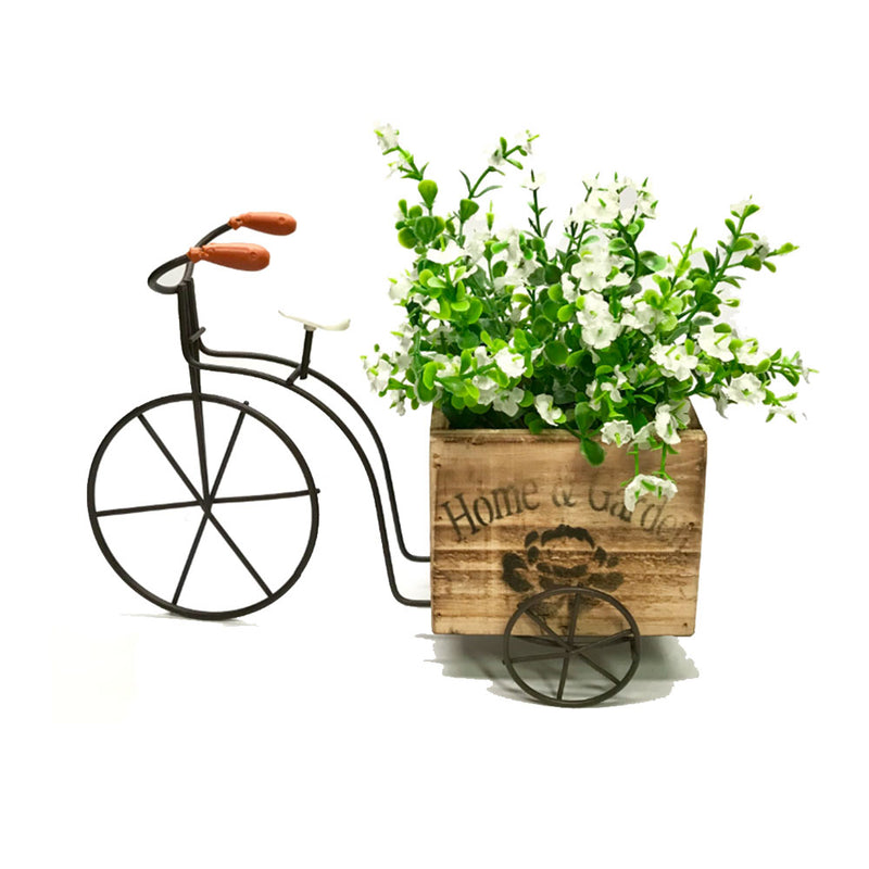 Haus & Garten 3-rades Fahrrad mit Blumenkastendekoration