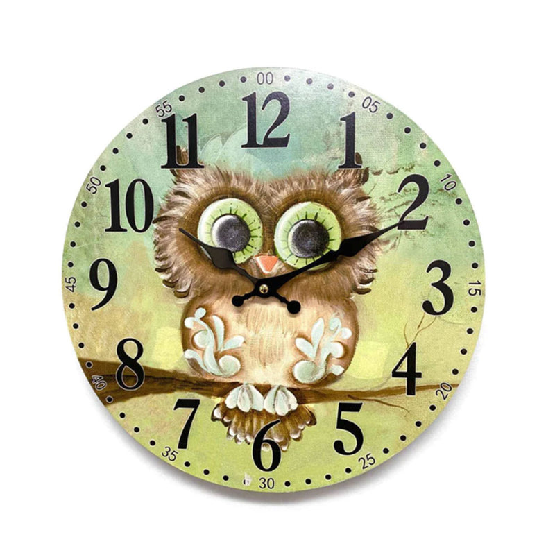 Horloge murale classique en MDF 12" (34x34x2,5 cm)