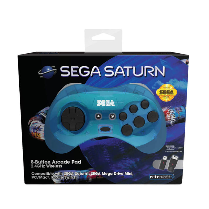 Rétro Bit SEGA Saturn 2.4G M2 Arcade Pad