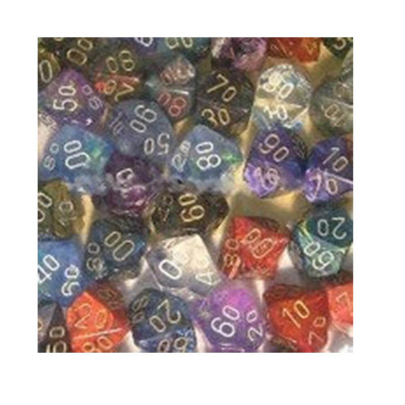 D10 Tens Dice Assortiment de dés en vrac Poly (50 dés)