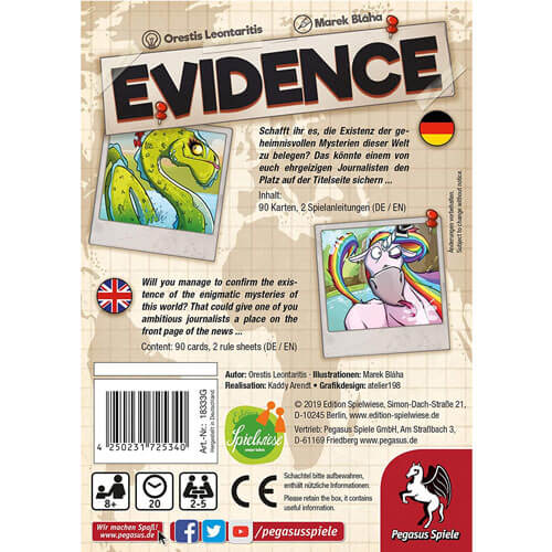 Evidence Board Game