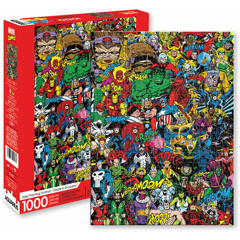 Aquarius Marvel Retro Cast Puzzle 1000pc