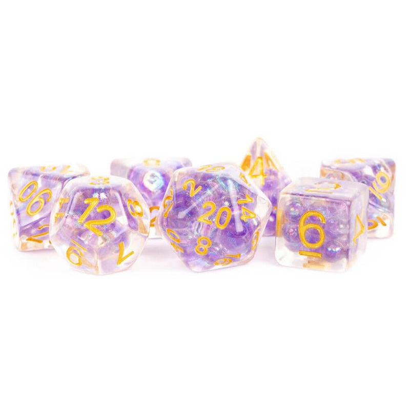 Resin Pearl Polyhedral Dice Set 16mm