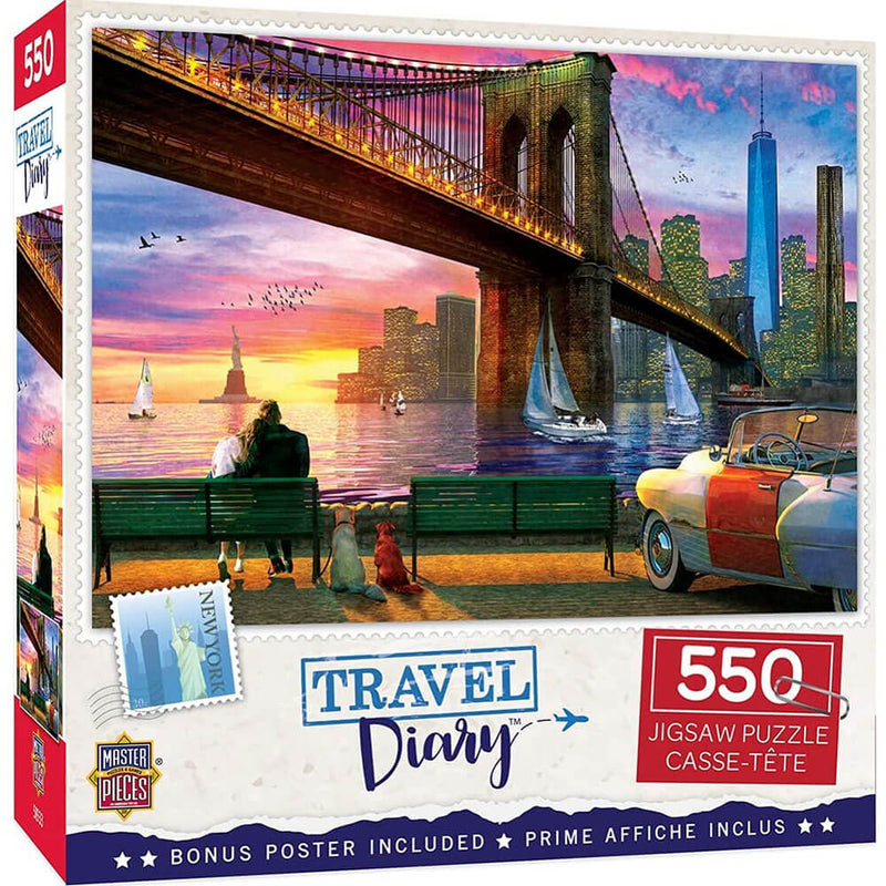 MasterPieces Journal de voyage Puzzle 550 pièces