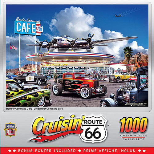 MasterPieces Cruisin Bomber Command Cafe Puzzle 1000pc