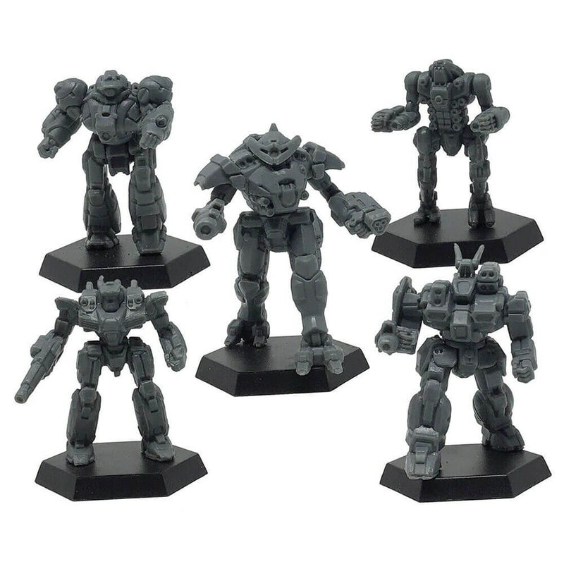 BattleTech RPG Sammlung mit fünf Miniaturen