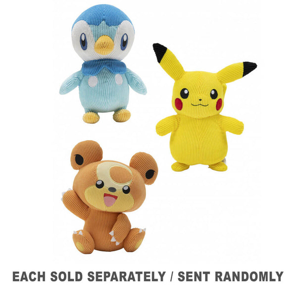 Pokemon Select Corduroy Plush 8" (1pc Random Style)