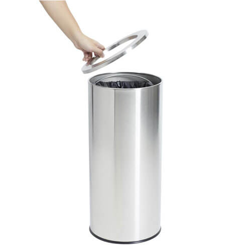 Weatherdon Brushed Stainless Steel Bin 45L