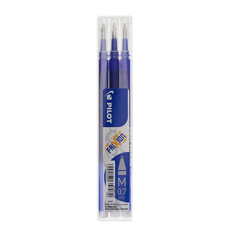 Lot de 3 recharges pour stylo roller Pilot Frixion Pointe 0,7 mm