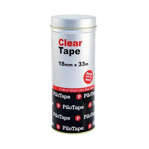 Pilotape Clear Tape (8 rollspk)