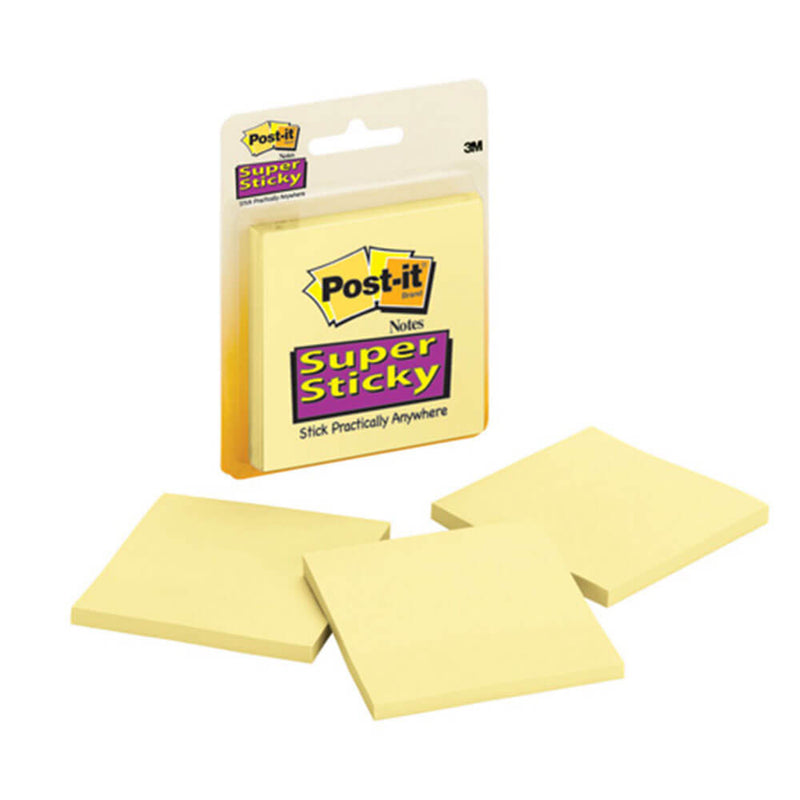 Feuillets Super Sticky Post-it 76x76mm (3 blocs)