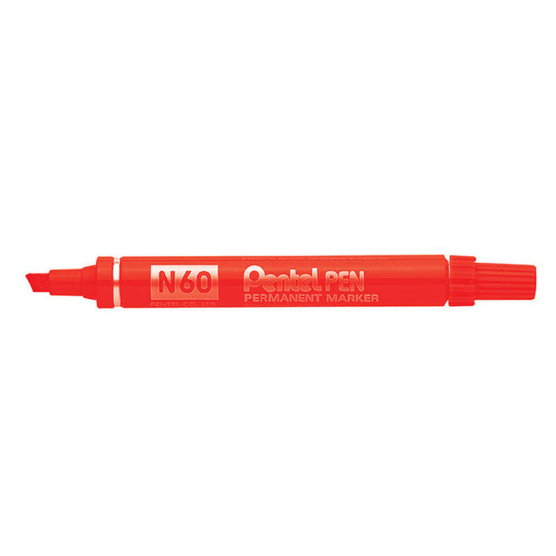  Pentel N60 Chisel Point Permanentmarker 12 Stück