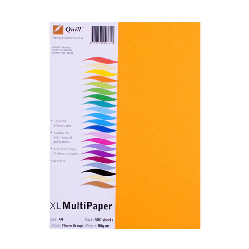 Quill A4 Coloured Copy Paper 500pk (80gsm)