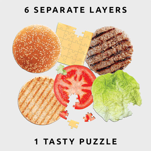 Burger 6 Layer Puzzle